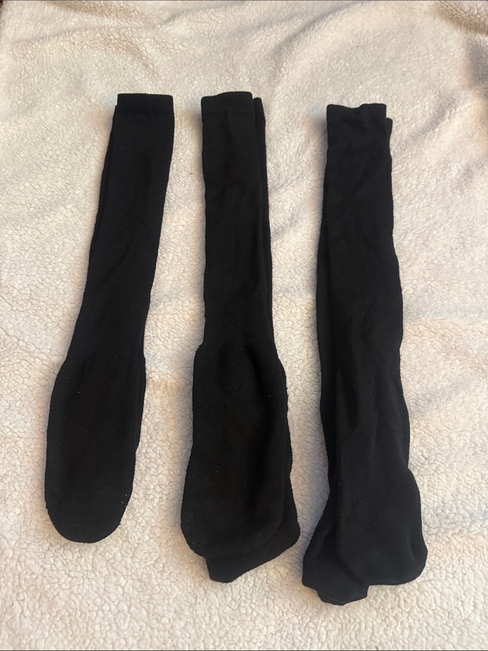 Black Men's Knee-High Dress Socks - Pack of 3 perfect for soccer or any sport
